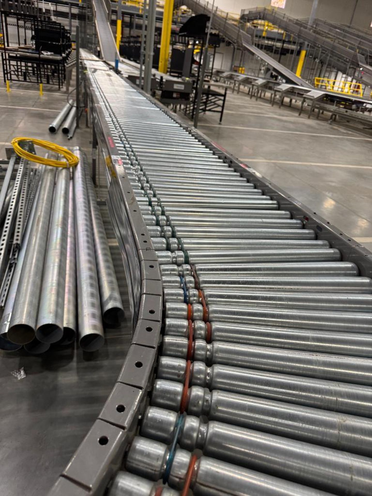 Invata partially powered roller conveyor w/ merger - Image 3 of 4