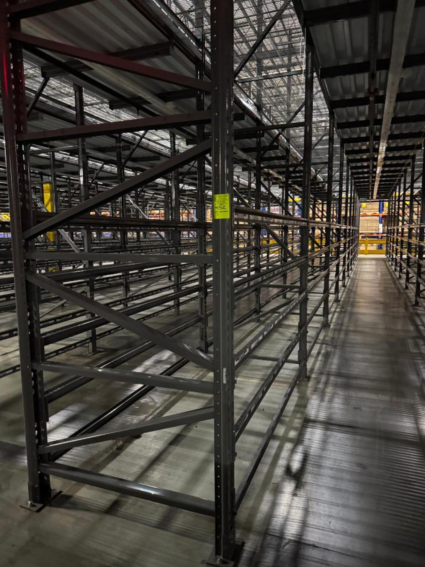 10) sections of pallet racking