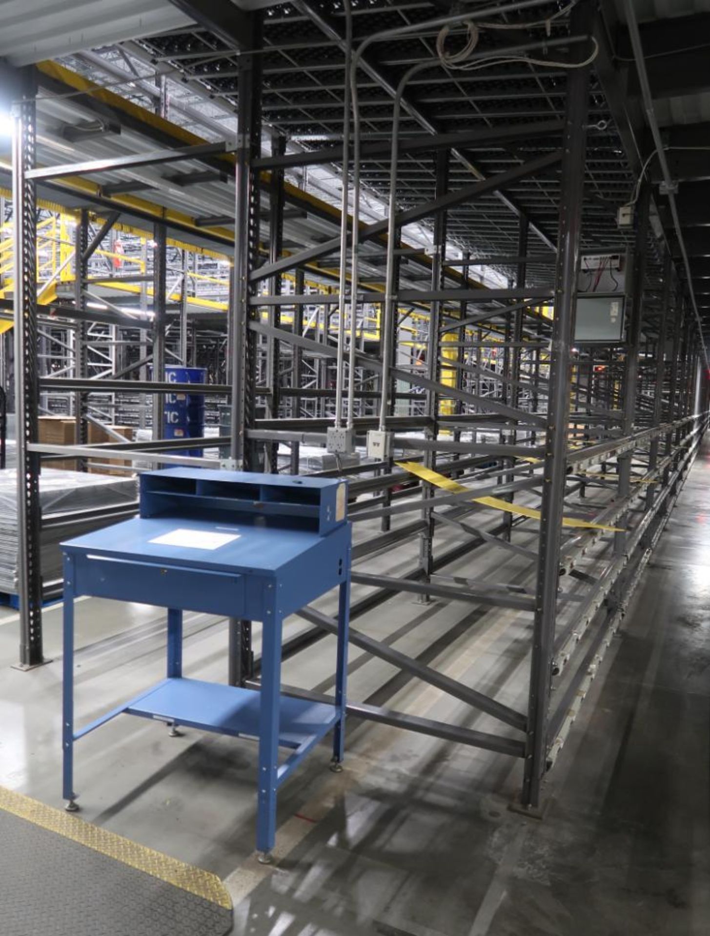 12) sections of pallet racking w/ gravity flow rollers - Image 6 of 10