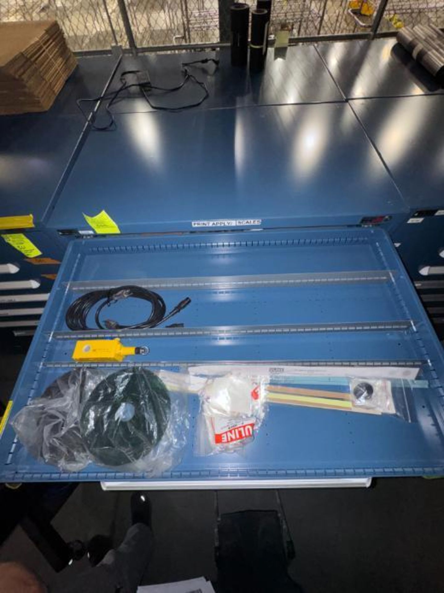 contents of 3) drawers- Panther P8e zebra printer parts - Image 2 of 3