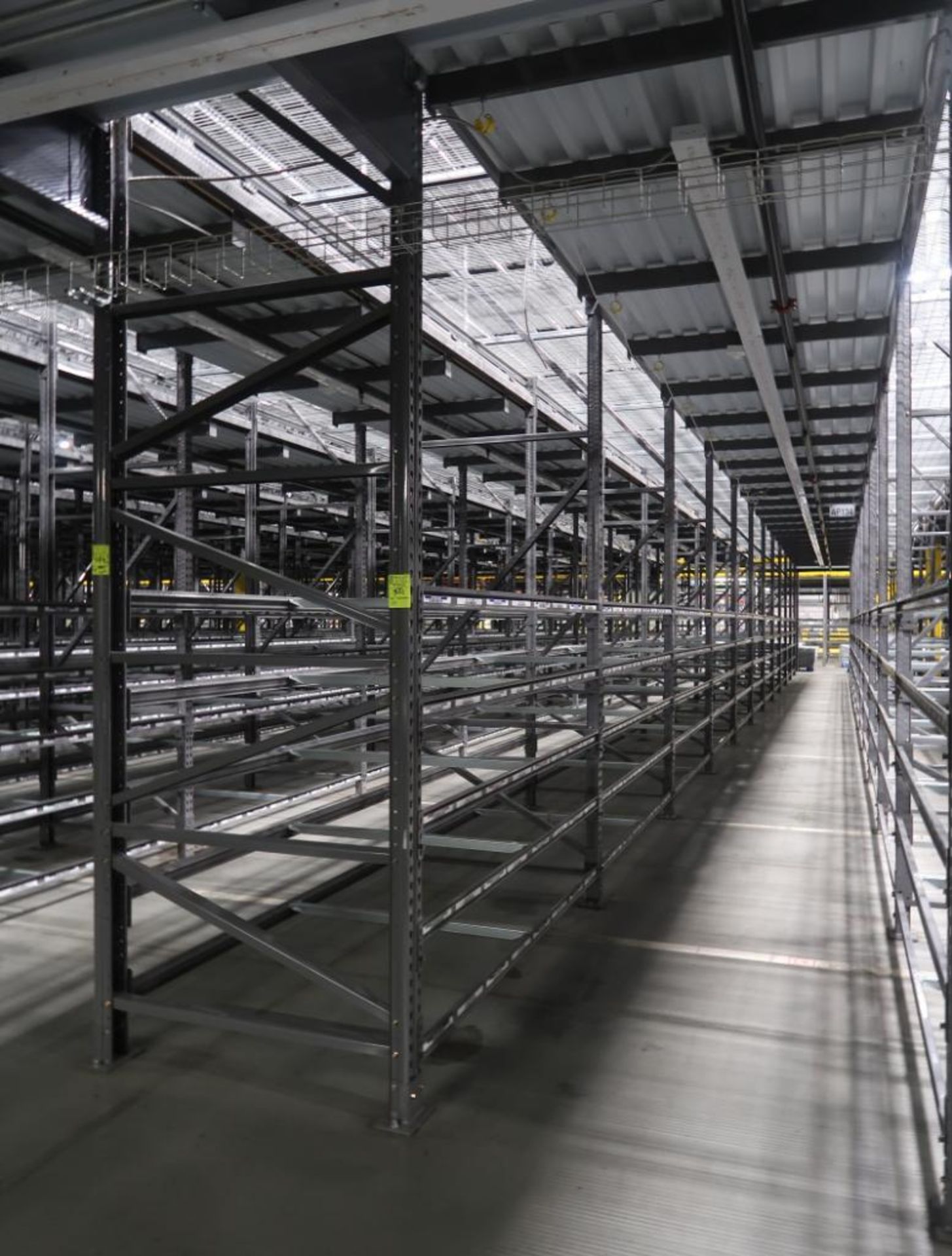 12) sections of pallet racking