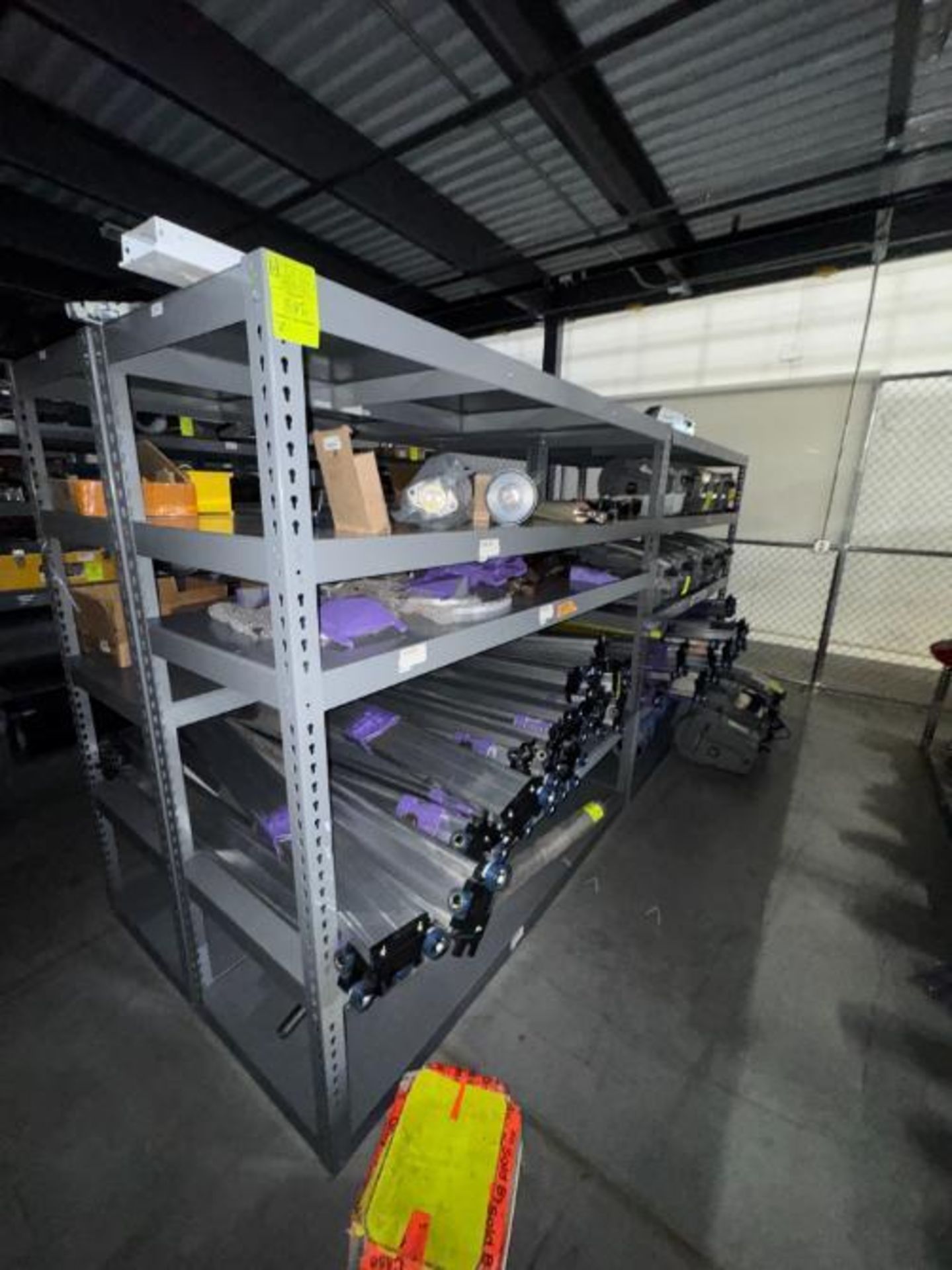 warehouse shelving unit, no contents