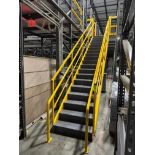 steel stairway w/ hand rails