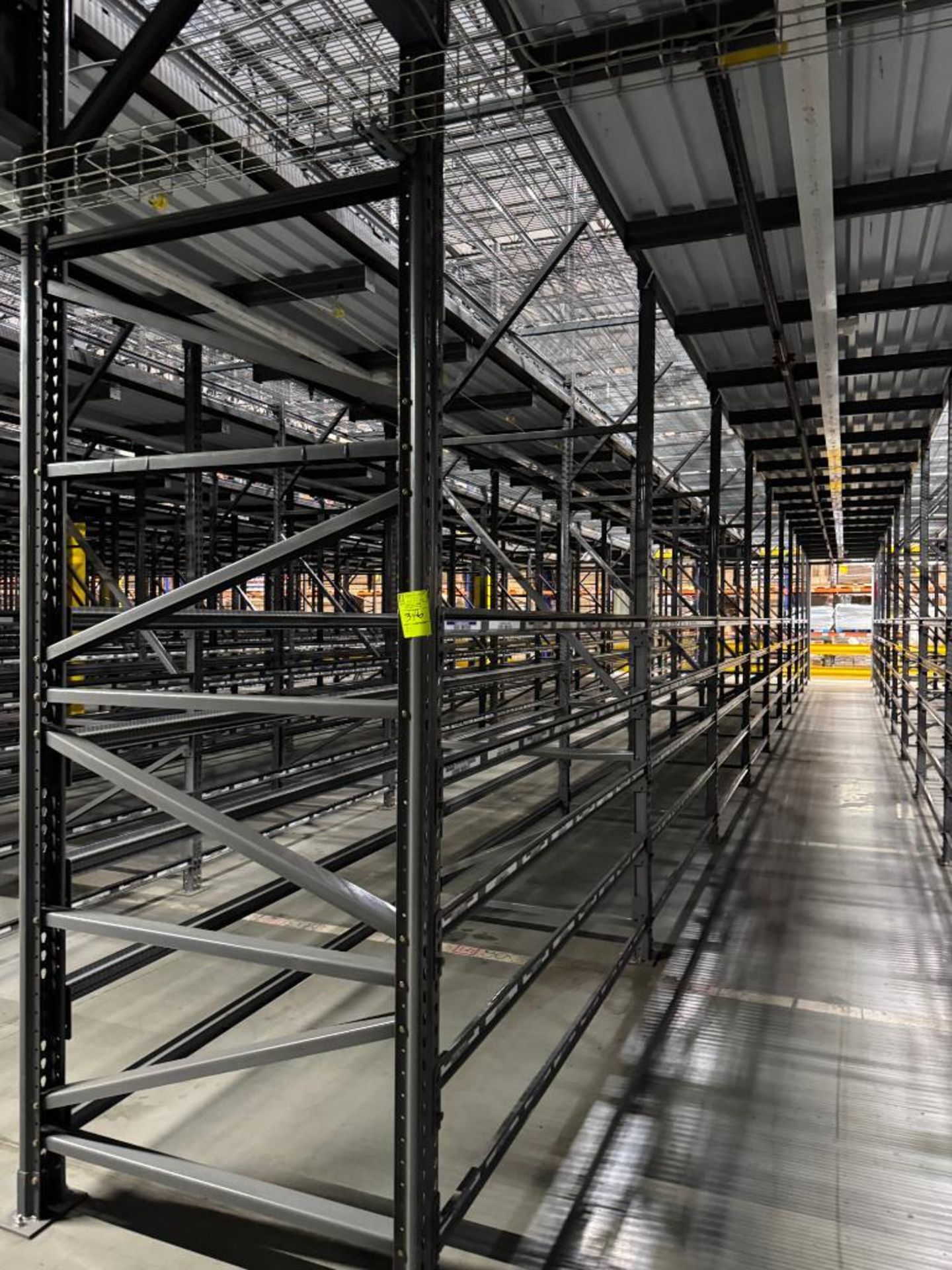 10) sections of pallet racking