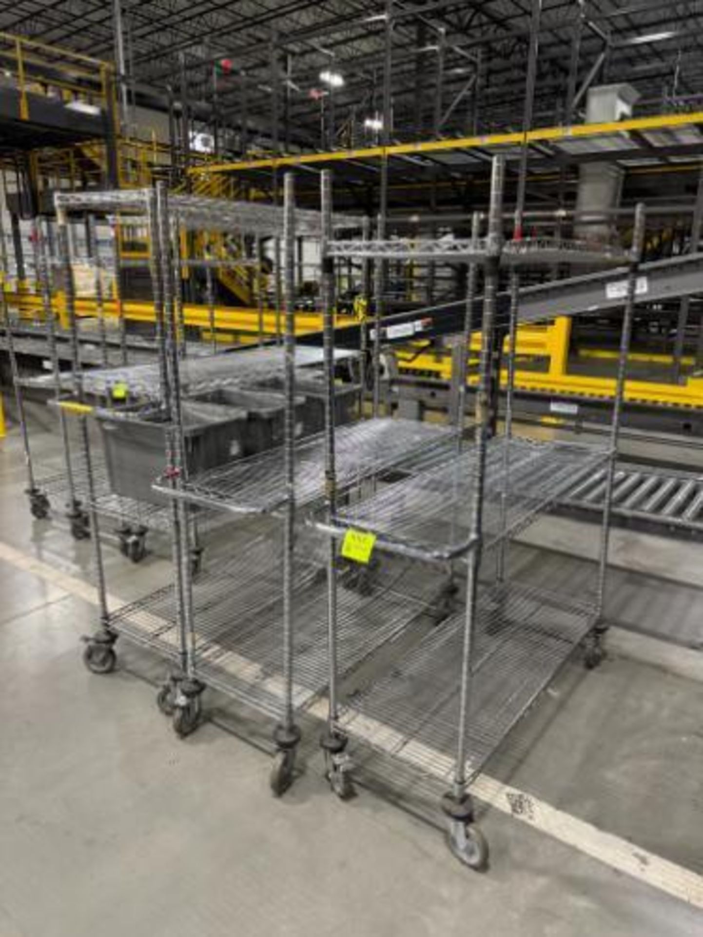 wire shelving units, on casters - Image 2 of 2