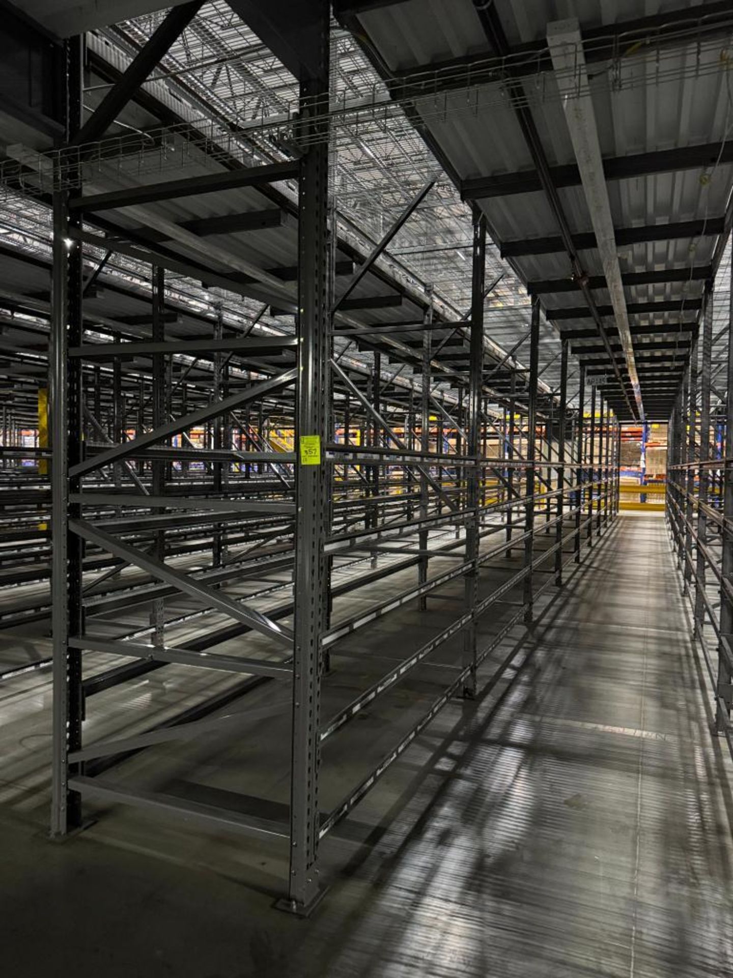 10) sections of pallet racking