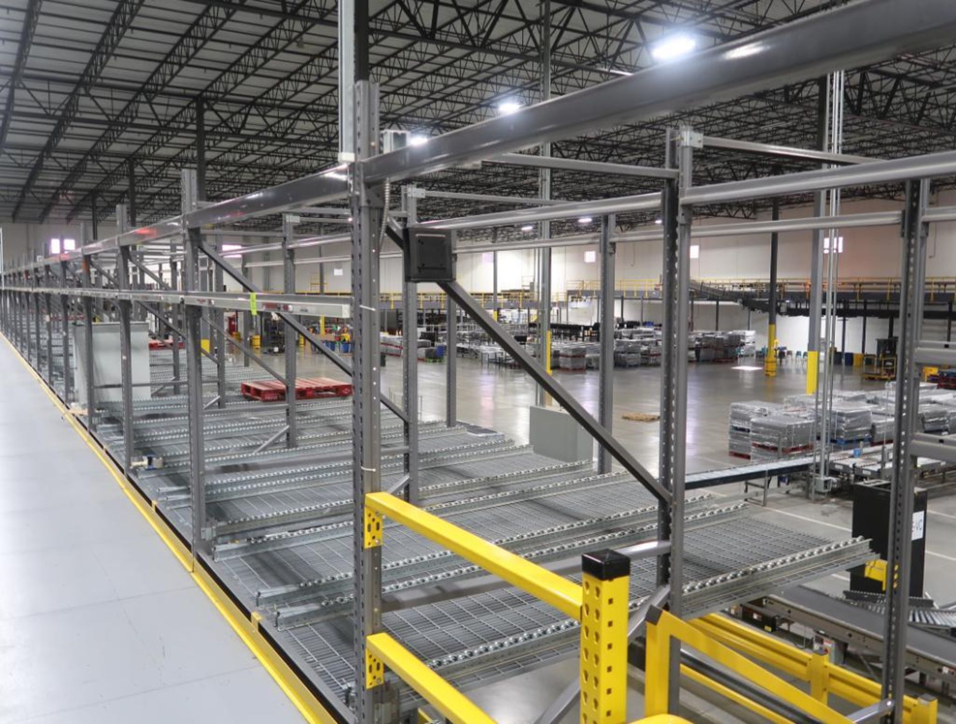 11) sections of pallet racking w/ gravity flow rollers - Image 6 of 6