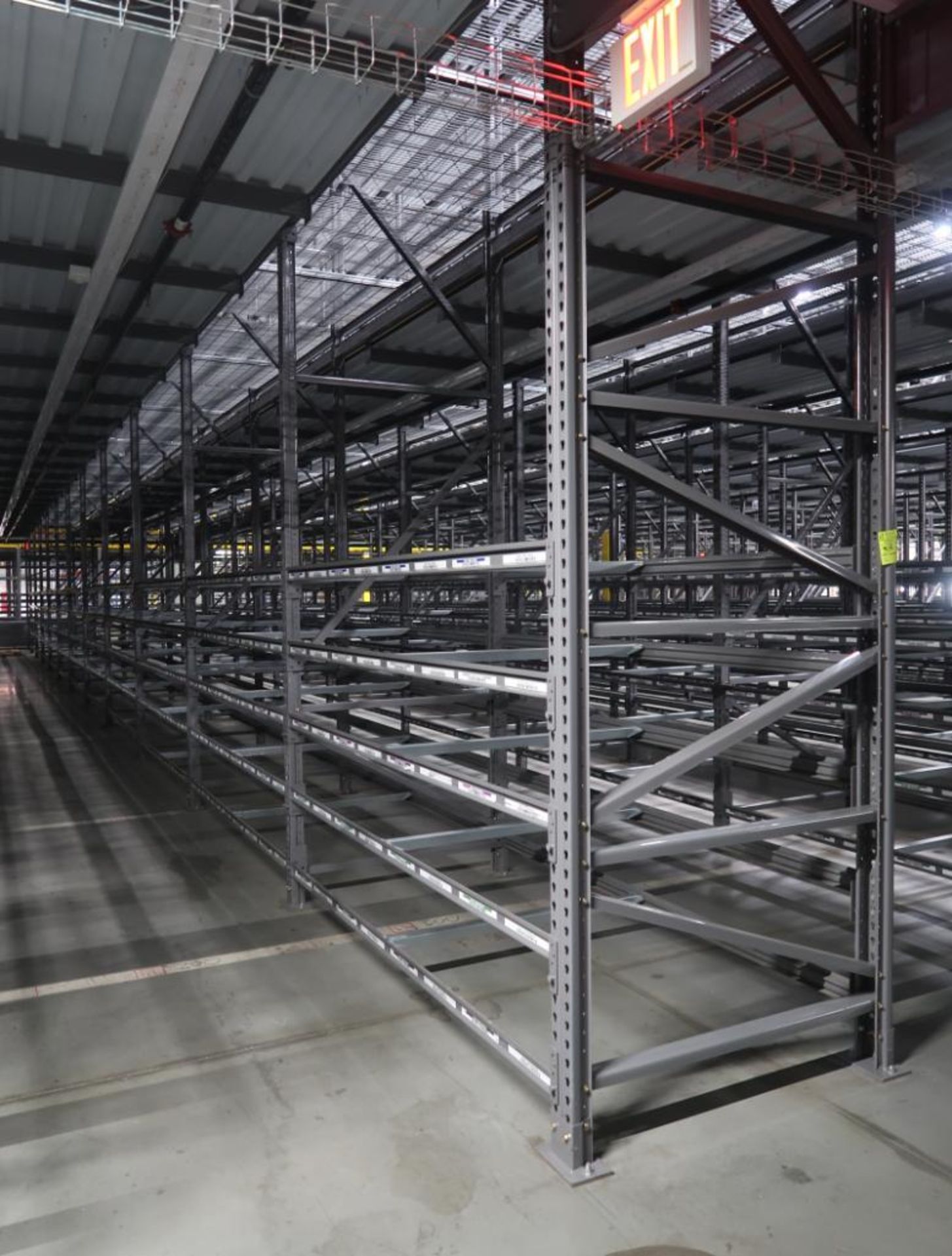 12) sections of pallet racking