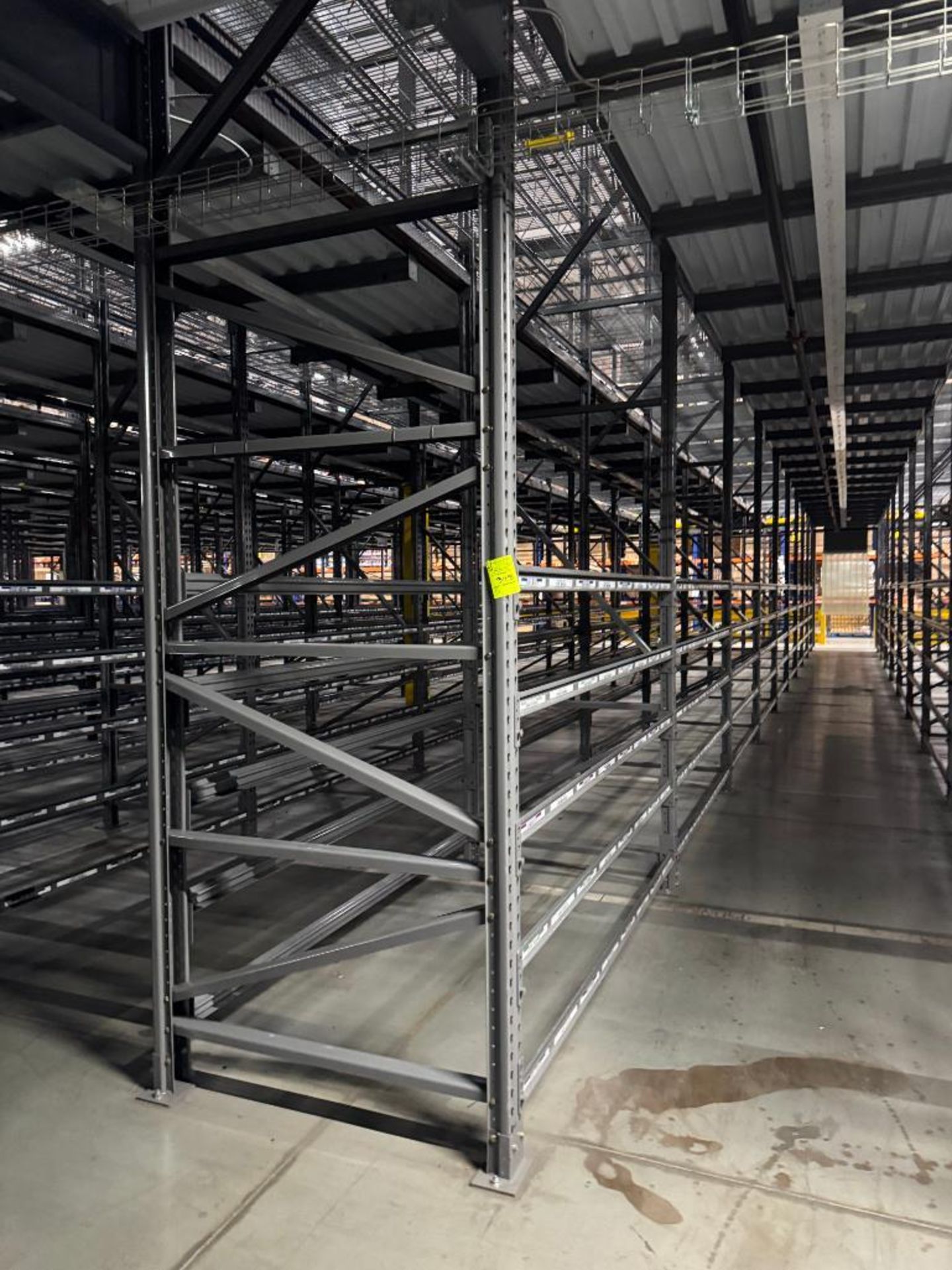 10) sections of pallet racking