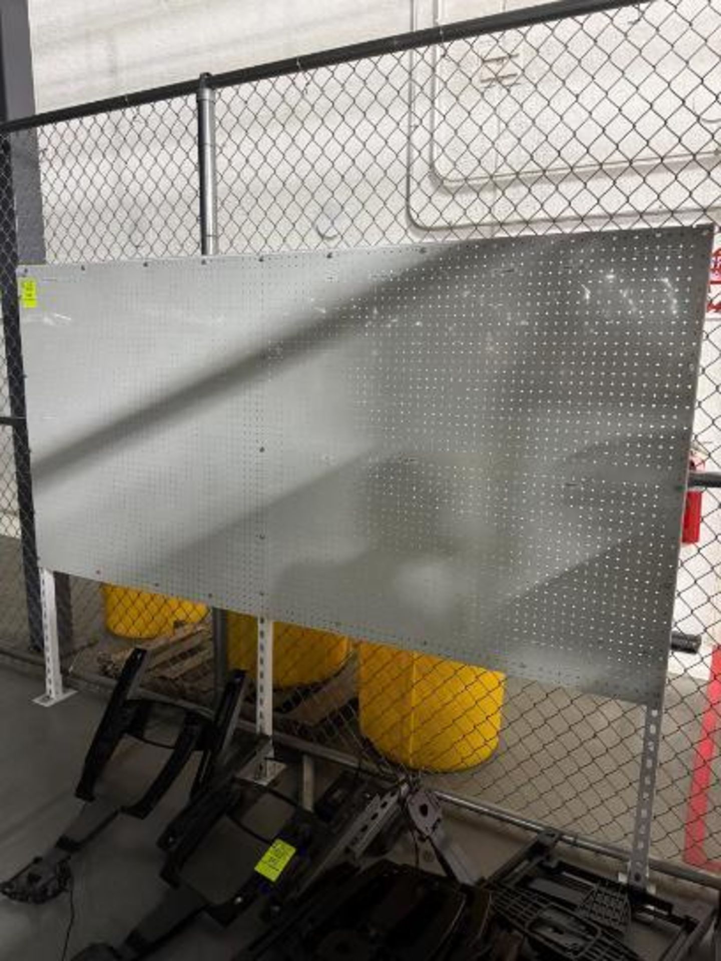 Duraboard pegboard on frame