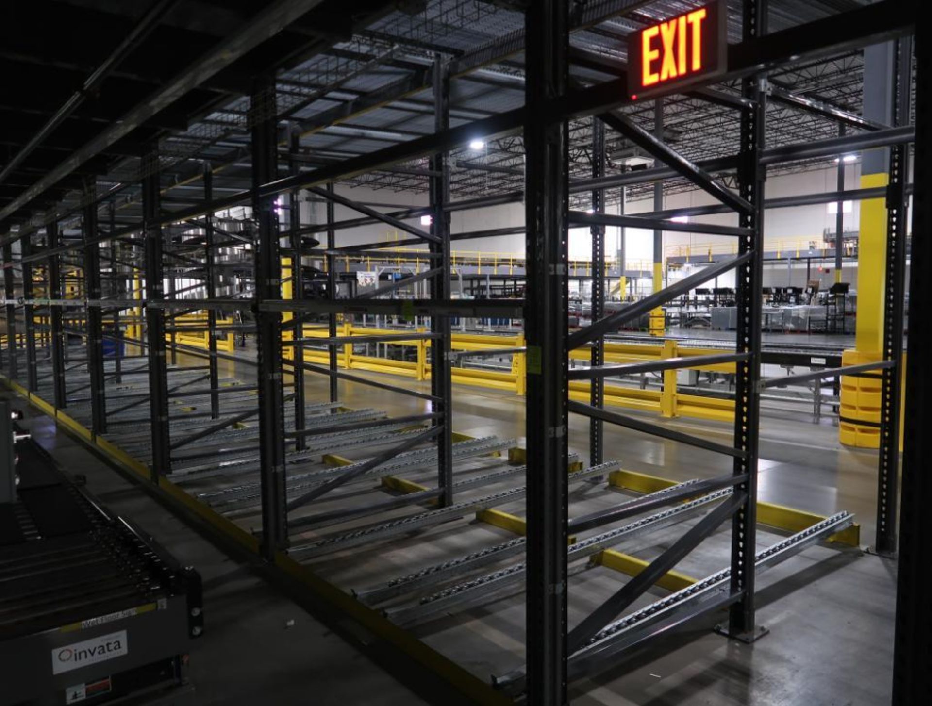 11) sections of pallet racking w/ gravity flow rollers - Image 3 of 7