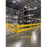 warehouse divider fence, 5) sections