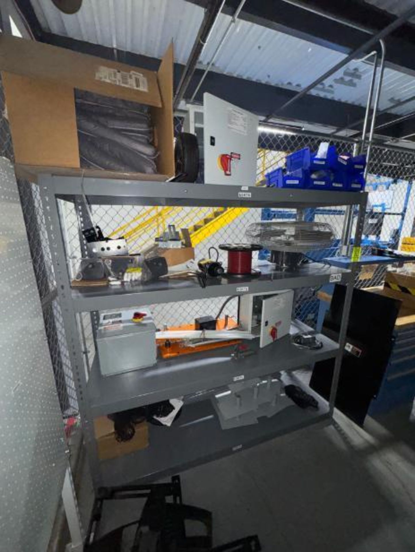 warehouse shelving unit w/ contents - Image 6 of 6