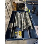 contents of 9) drawers- conveyor idler rollers & parts