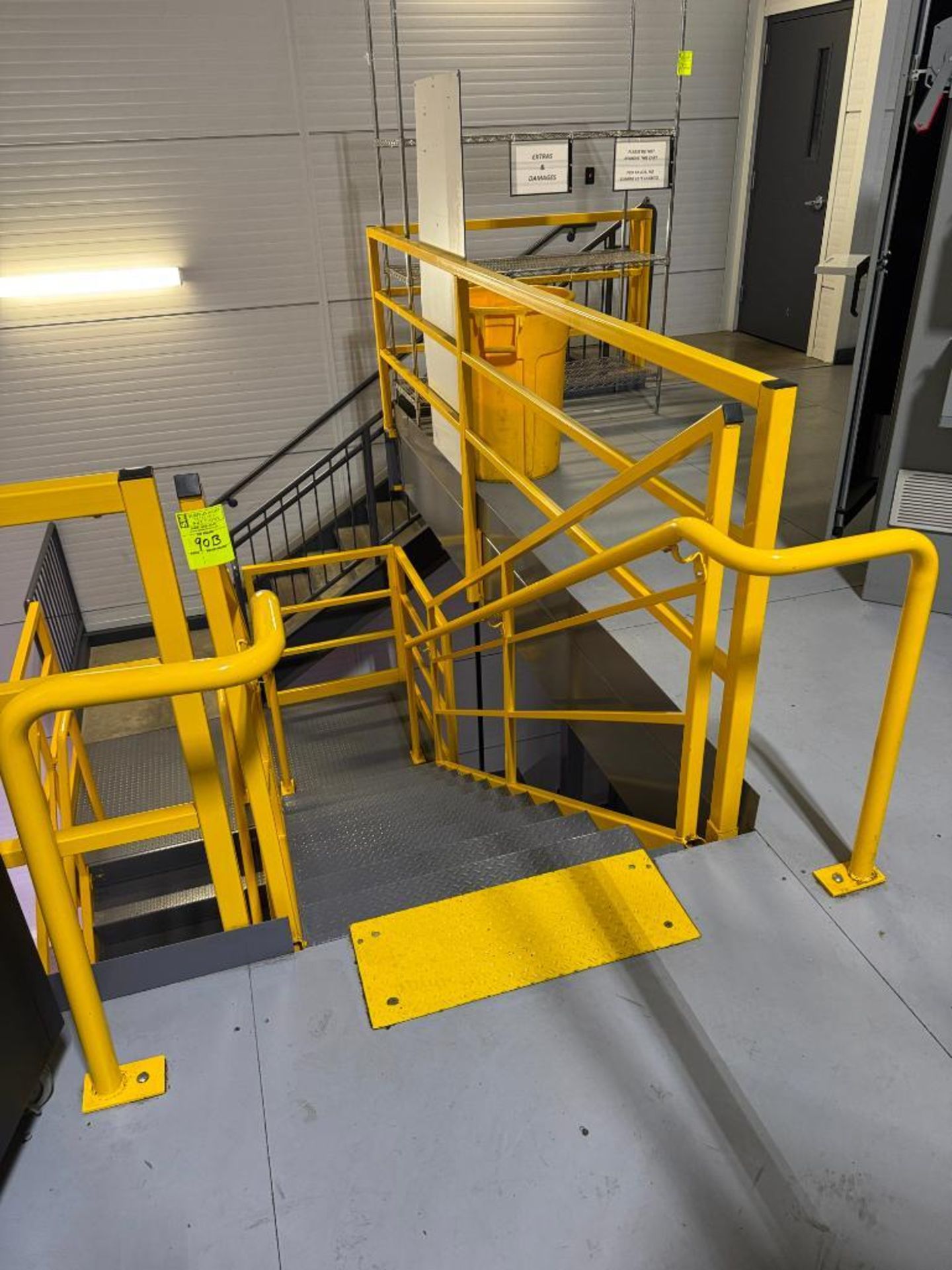 set of steel stairs - Image 2 of 2