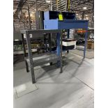 receiving desk w/ Kyocera laser printer