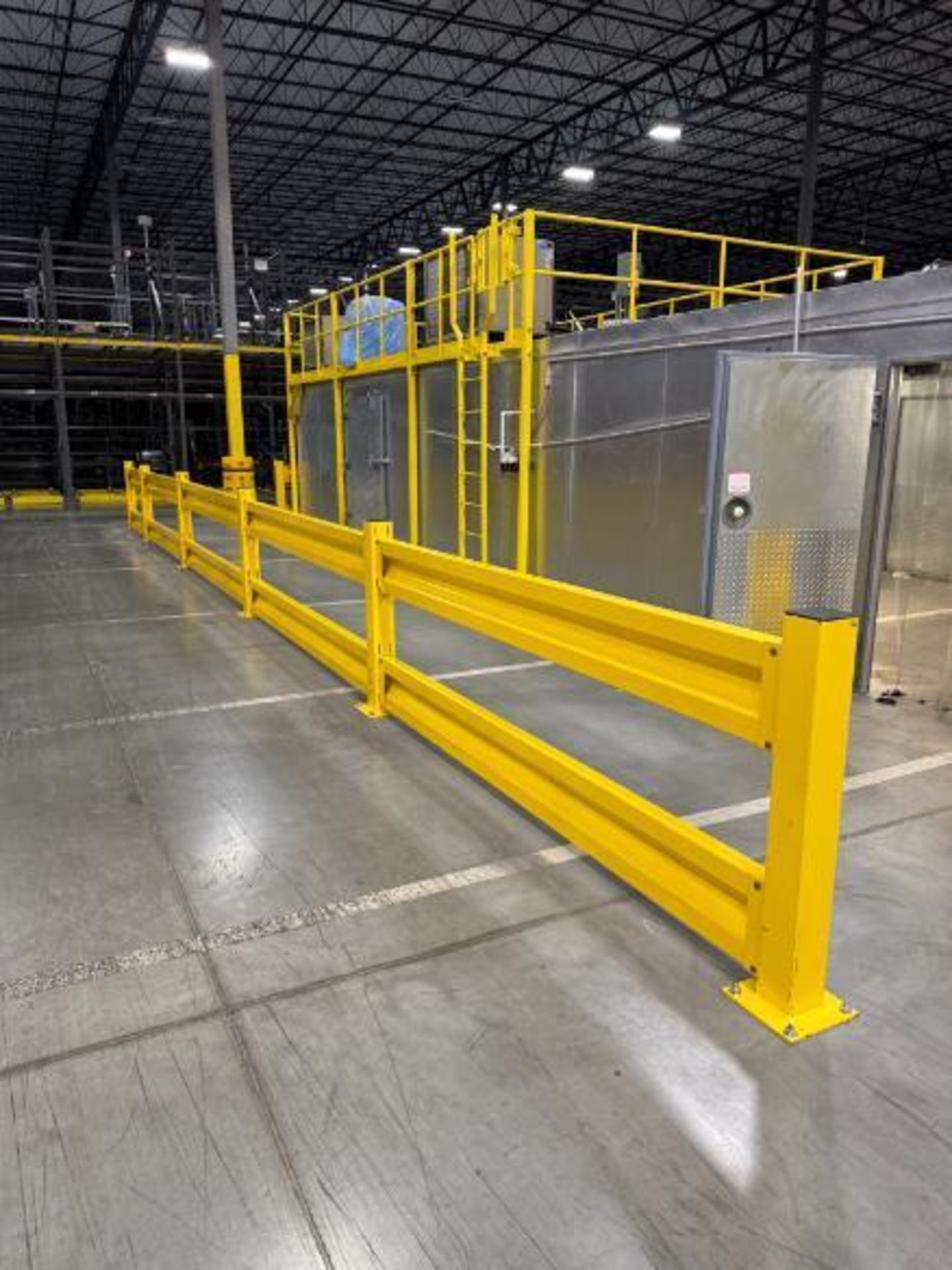 sections of warehouse divider fence - Image 2 of 2