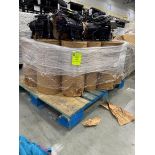 rolls of corrugated packing paper