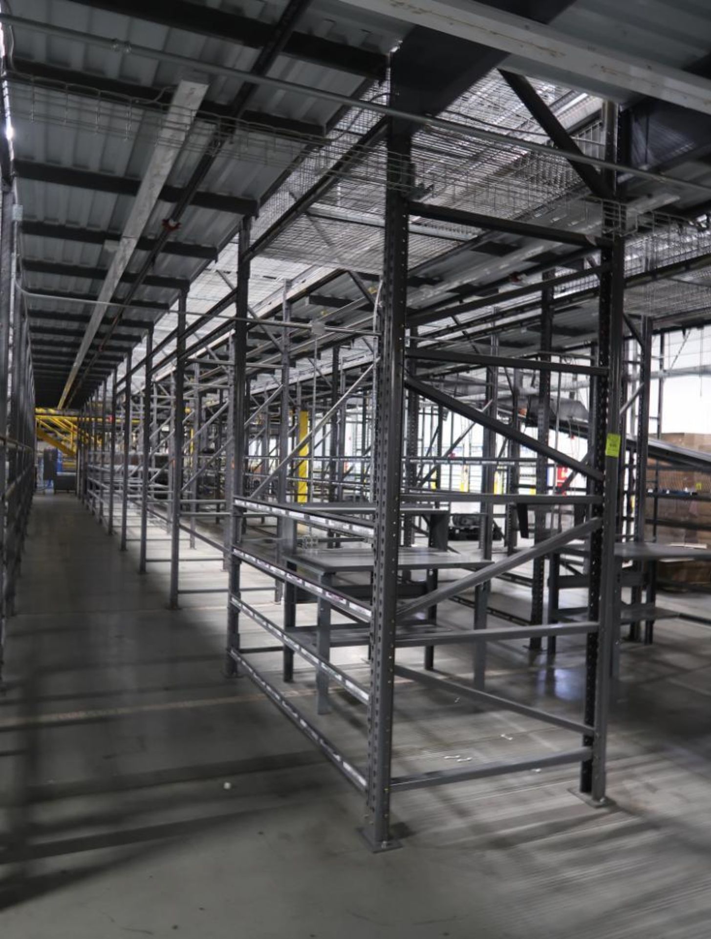 12) sections of pallet racking