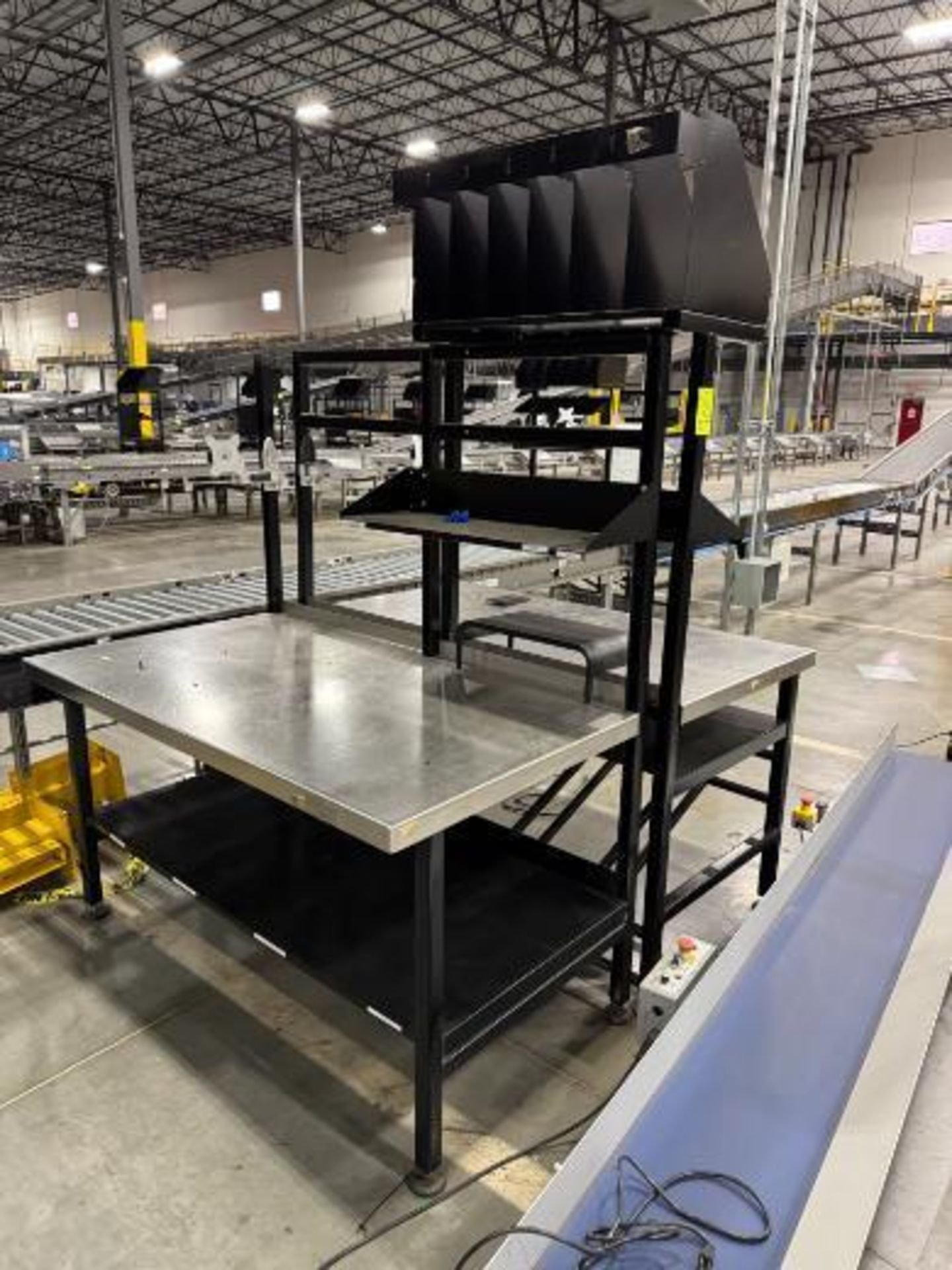 steel frame work benches w/ stainless work surface - Image 2 of 2