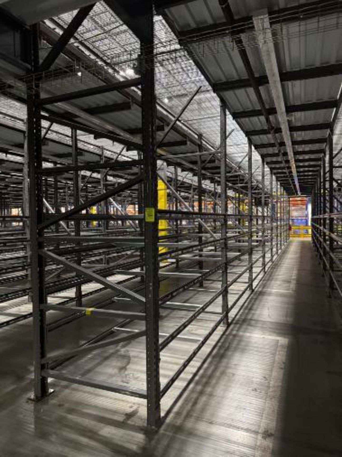 10) sections of pallet racking
