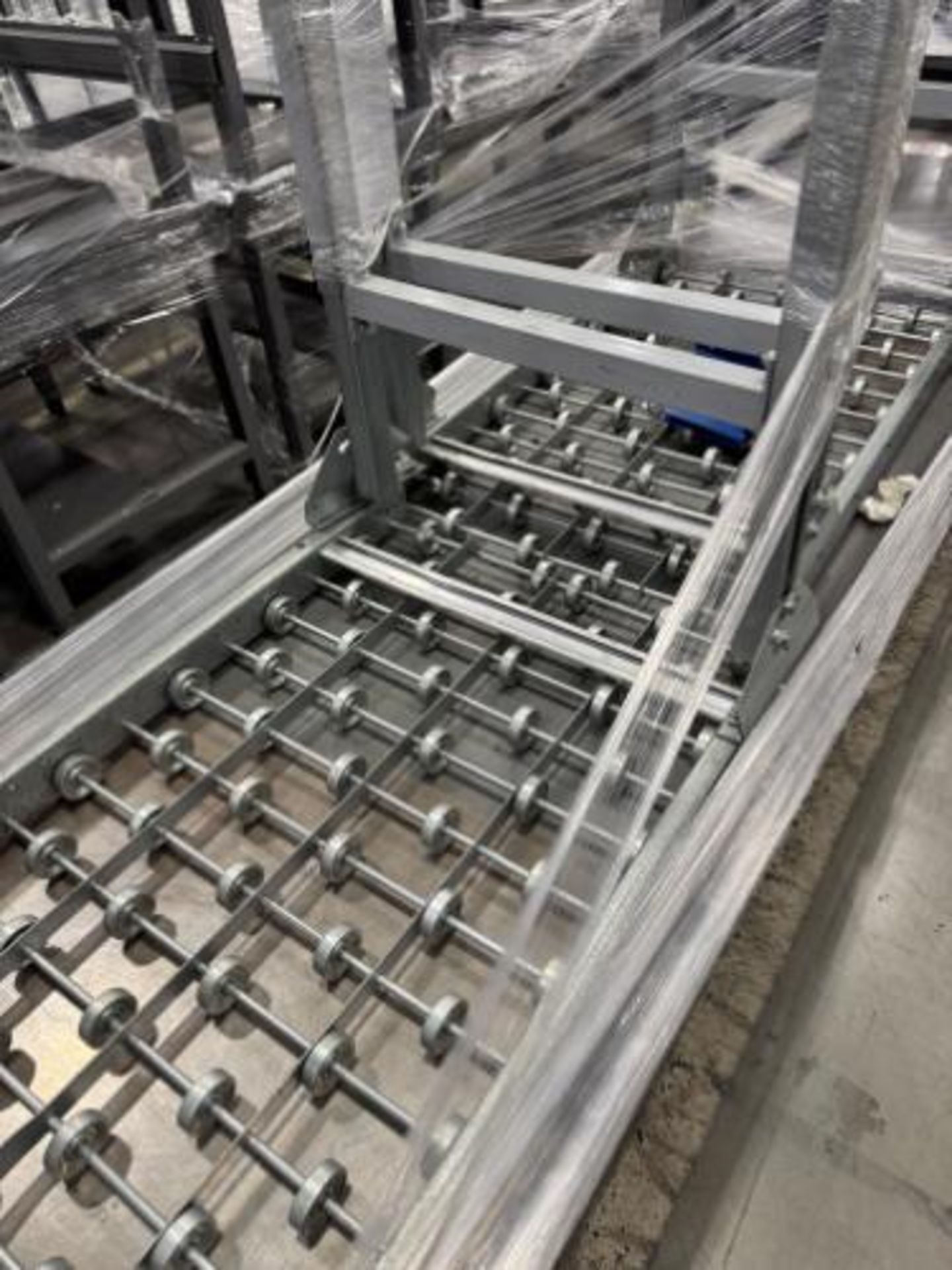 steel table & 2) 40" roller conveyors - Image 3 of 3