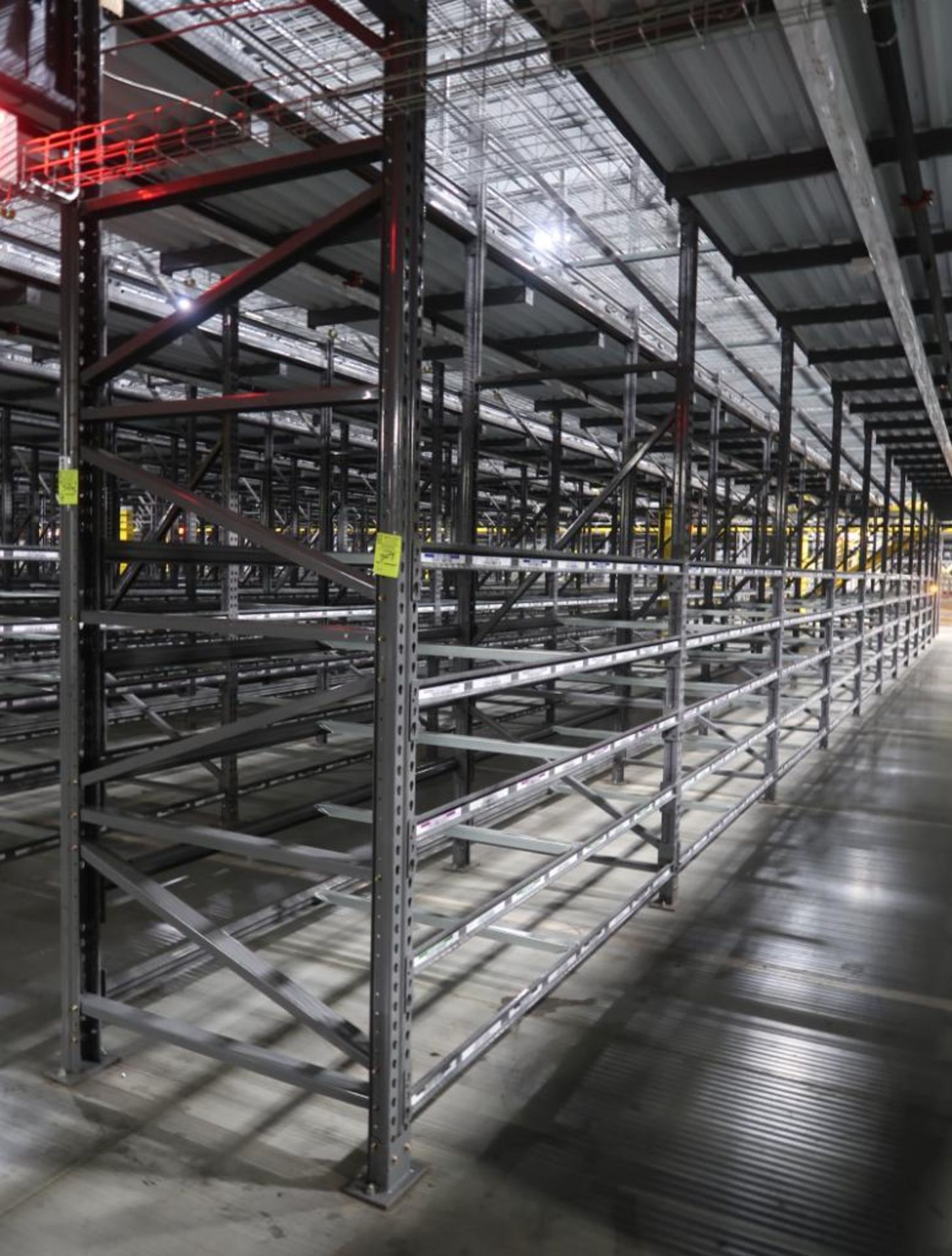 12) sections of pallet racking