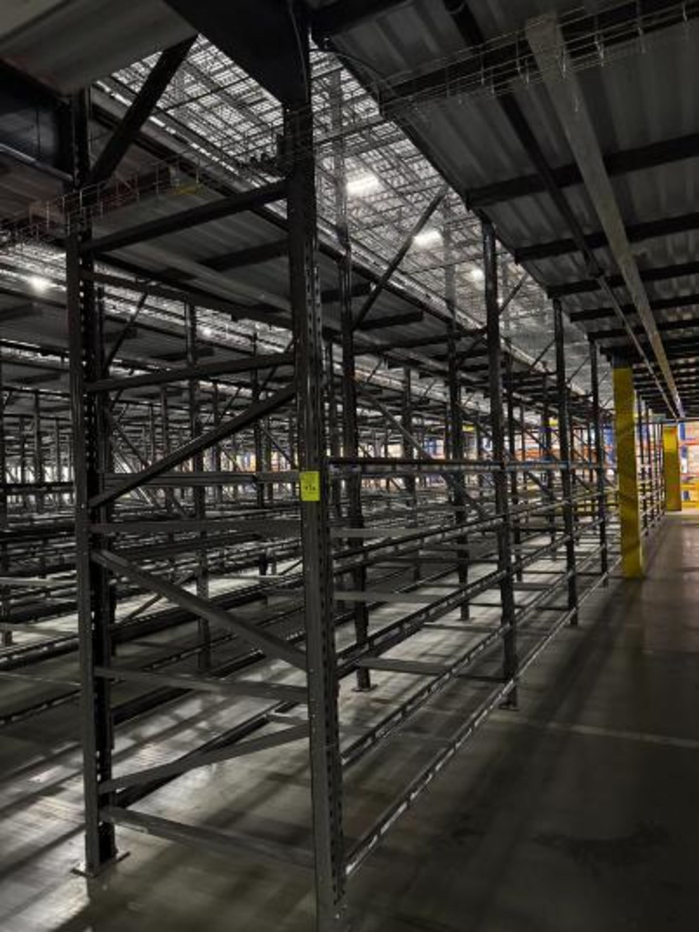 10) sections of pallet racking