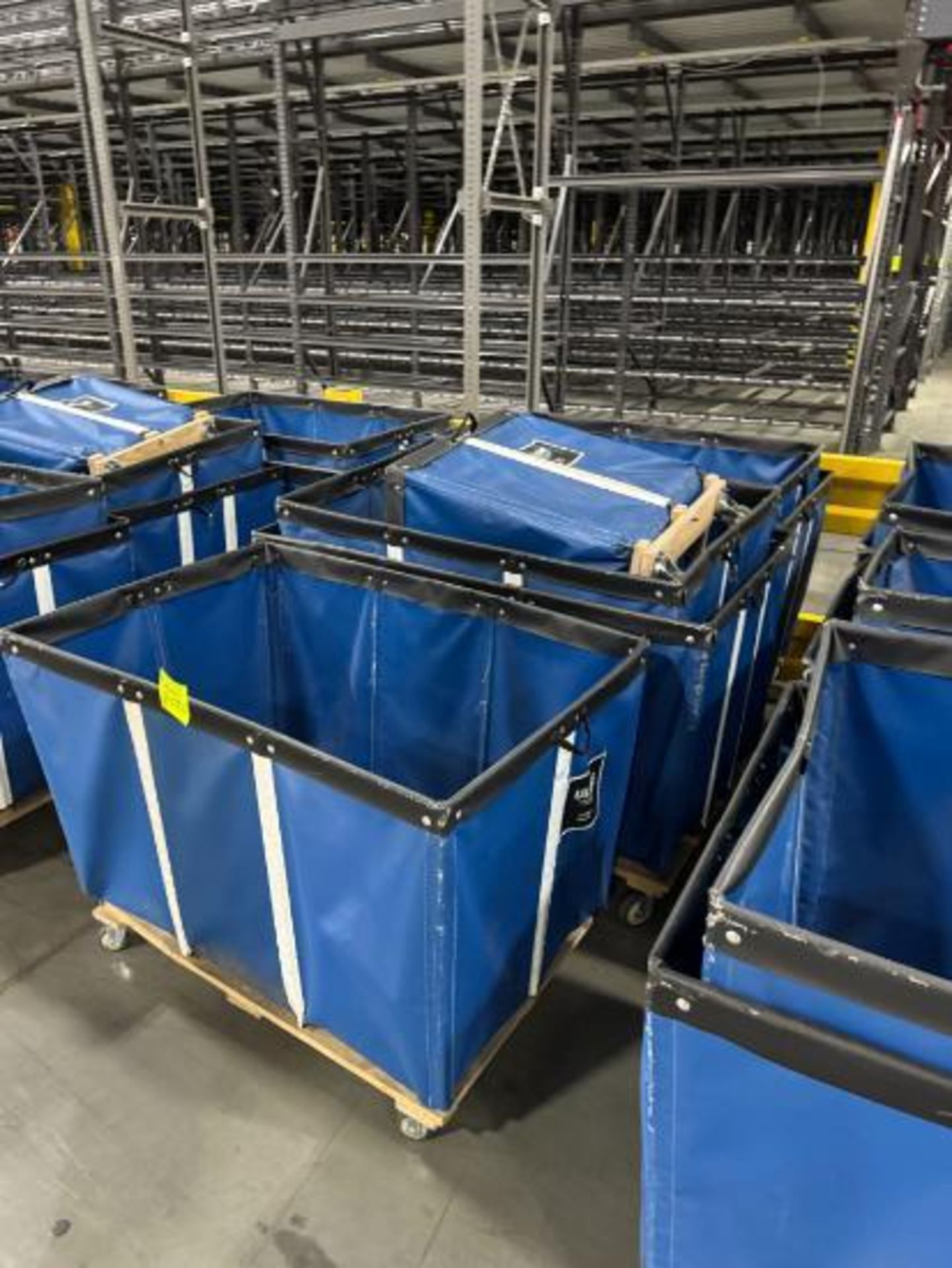 soft bins, on casters,