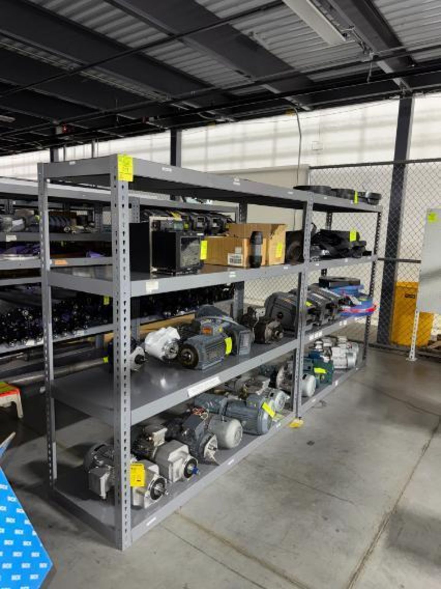 warehouse shelving unit, no contents