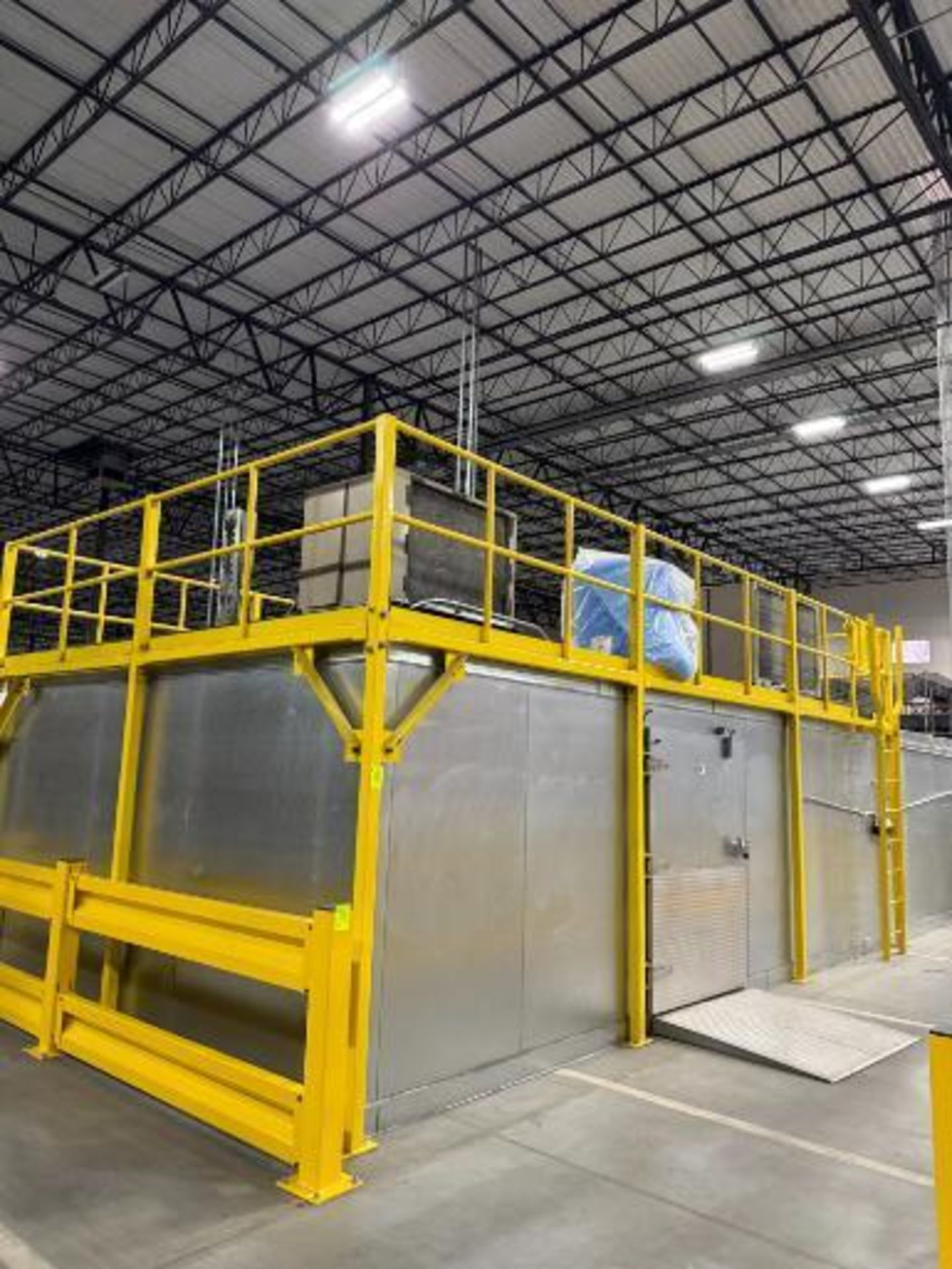 steel platform above cooler