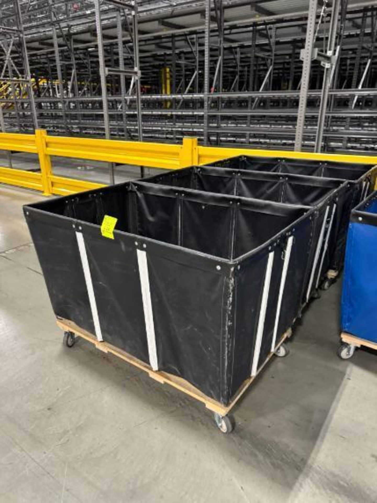 soft bins, on casters,