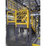 steel stairway w/ hand rails