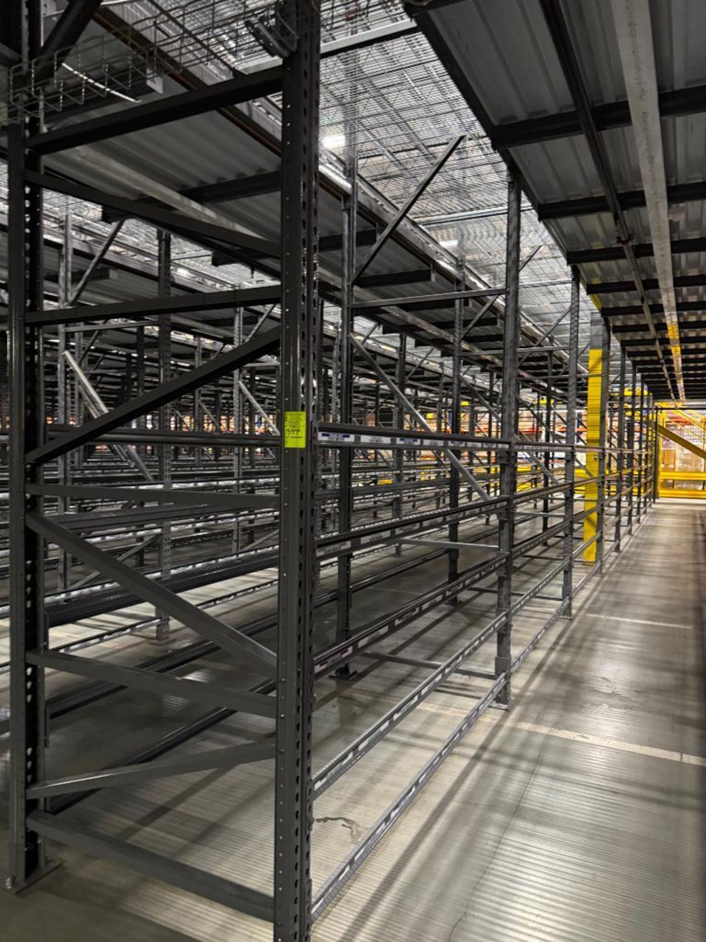 10) sections of pallet racking