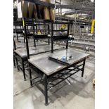 steel frame work benches w/ stainless work surface