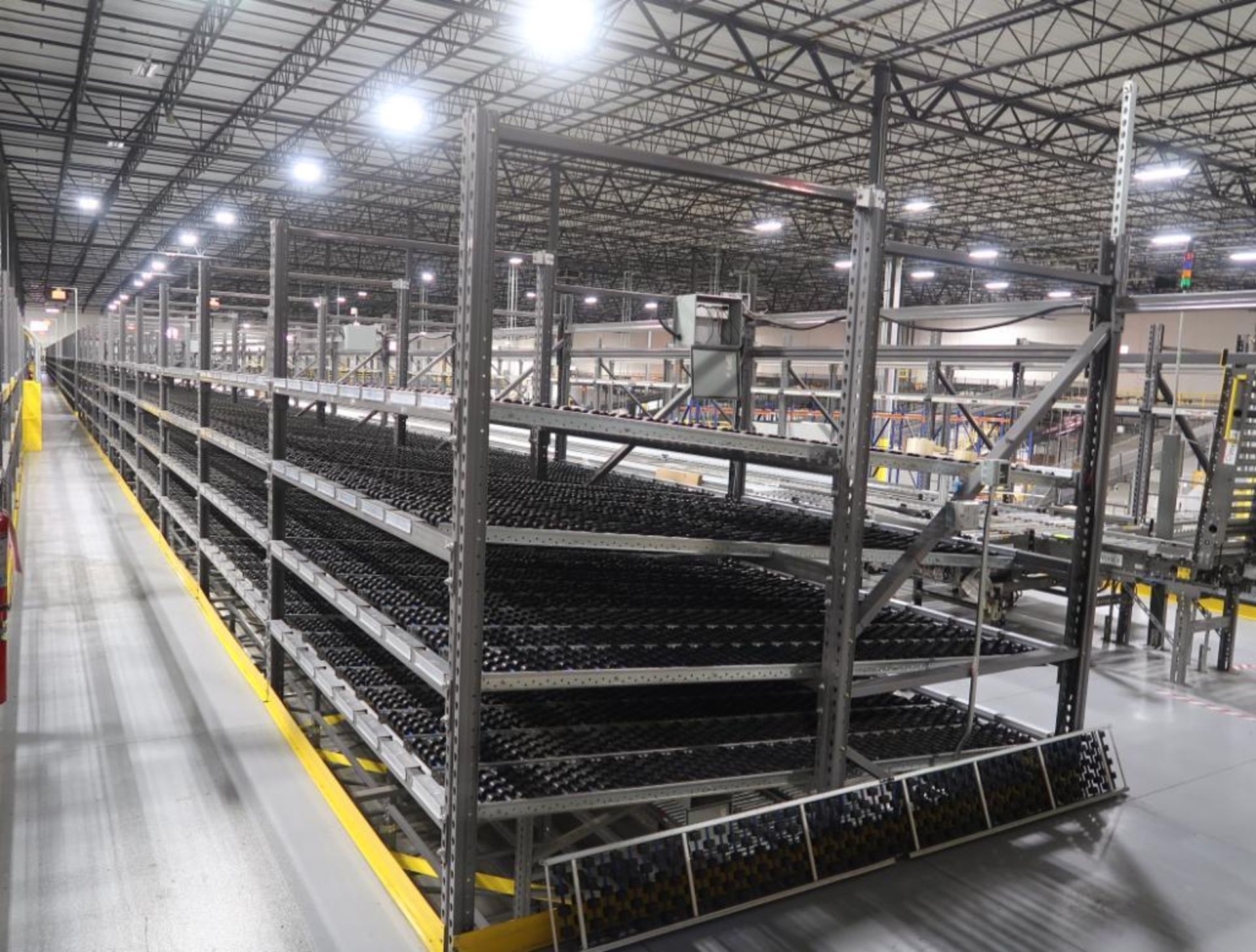 12) sections of pallet racking w/ gravity flow rollers - Image 2 of 10