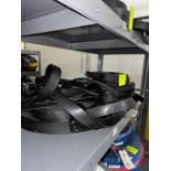 contents of shelf- 2" conveyor belts & rollers