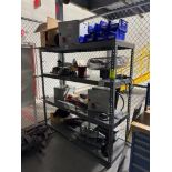 warehouse shelving unit w/ contents