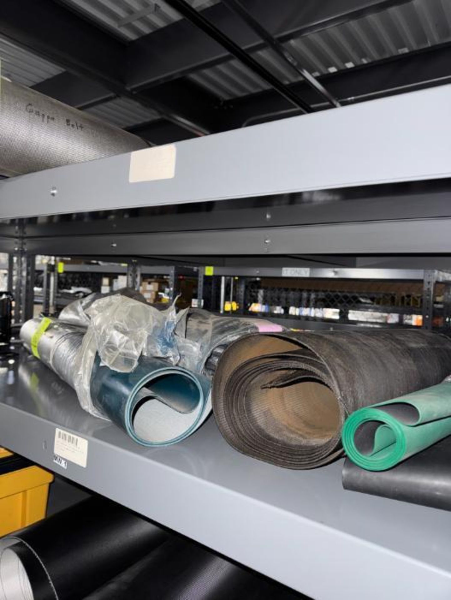 contents of shelf- shoe sorter & other conveyor belts