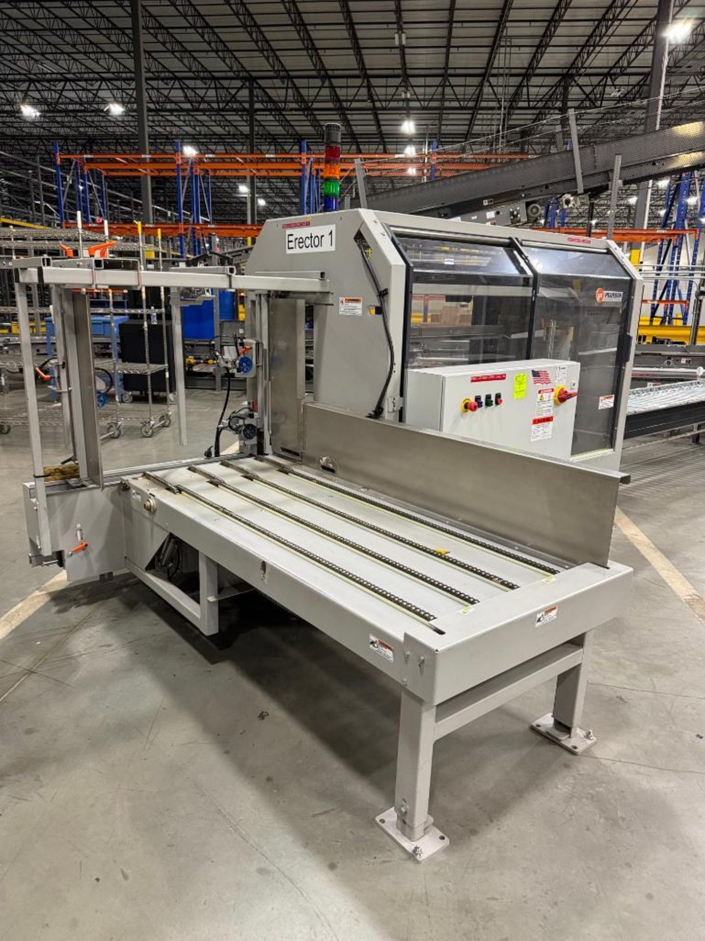Pearson Packaging case erector, cardboard box builder - Image 2 of 8
