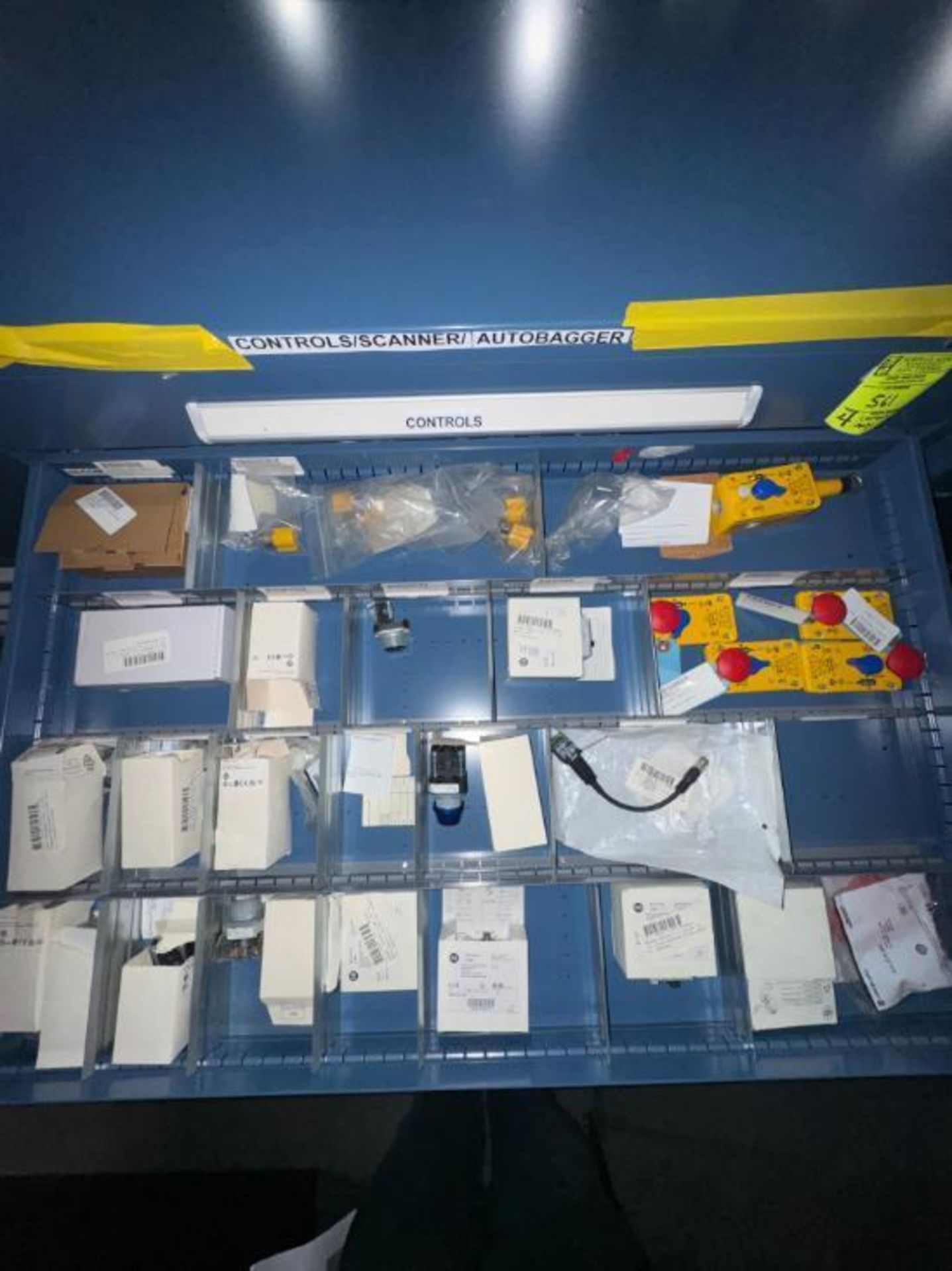 contents of 4) drawers- controls, braking resistor, CAT 6 UTP cable