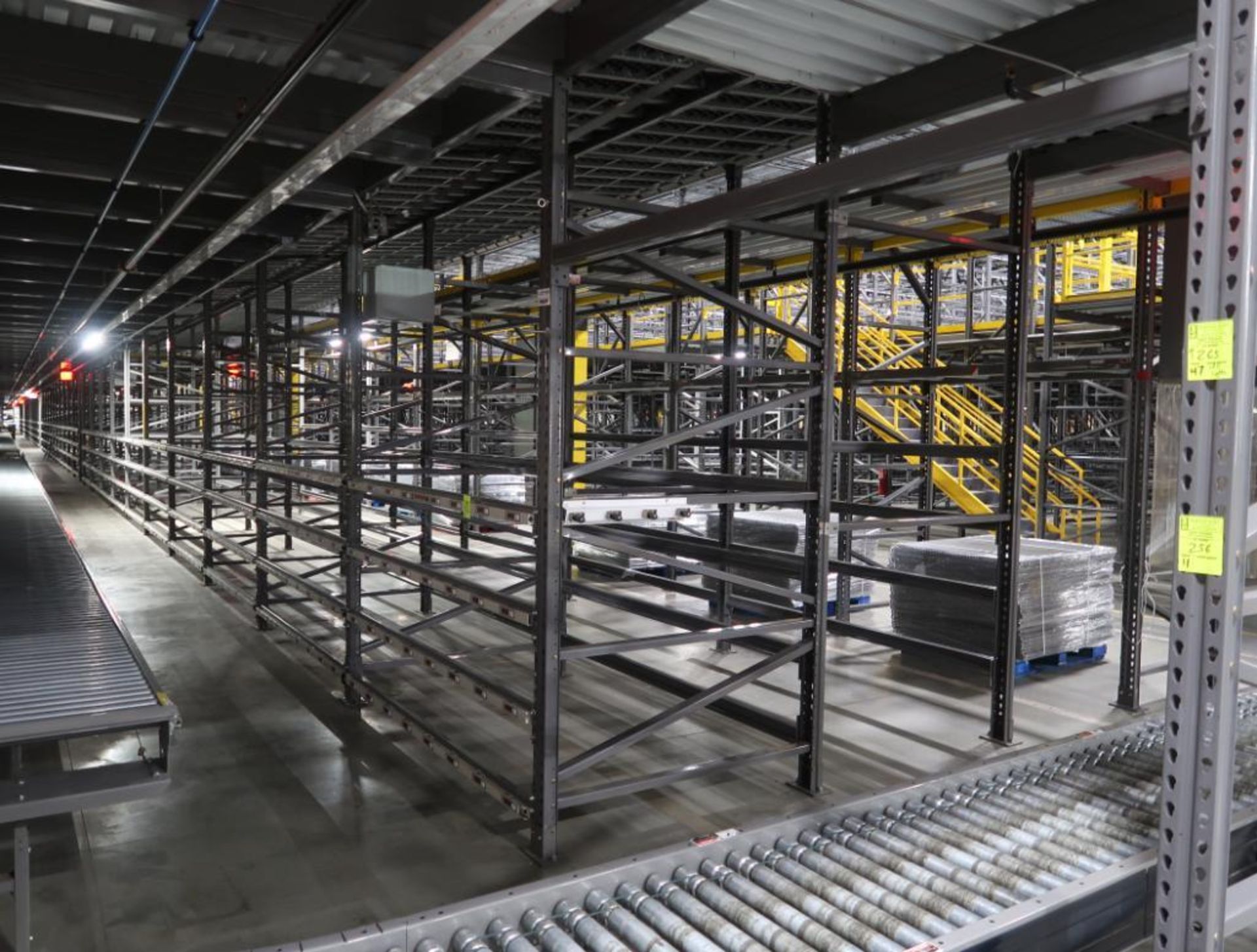 11) sections of pallet racking w/ gravity flow rollers - Image 4 of 4