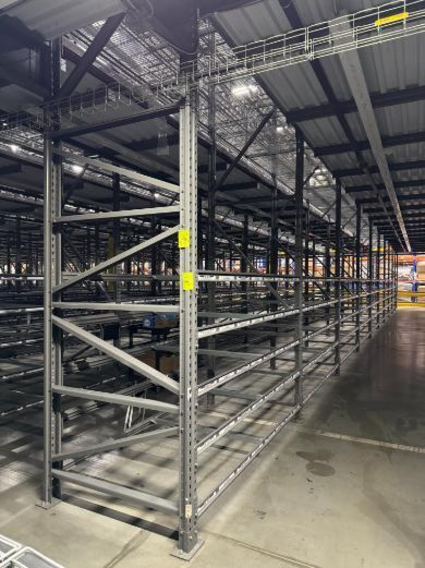 10) sections of pallet racking