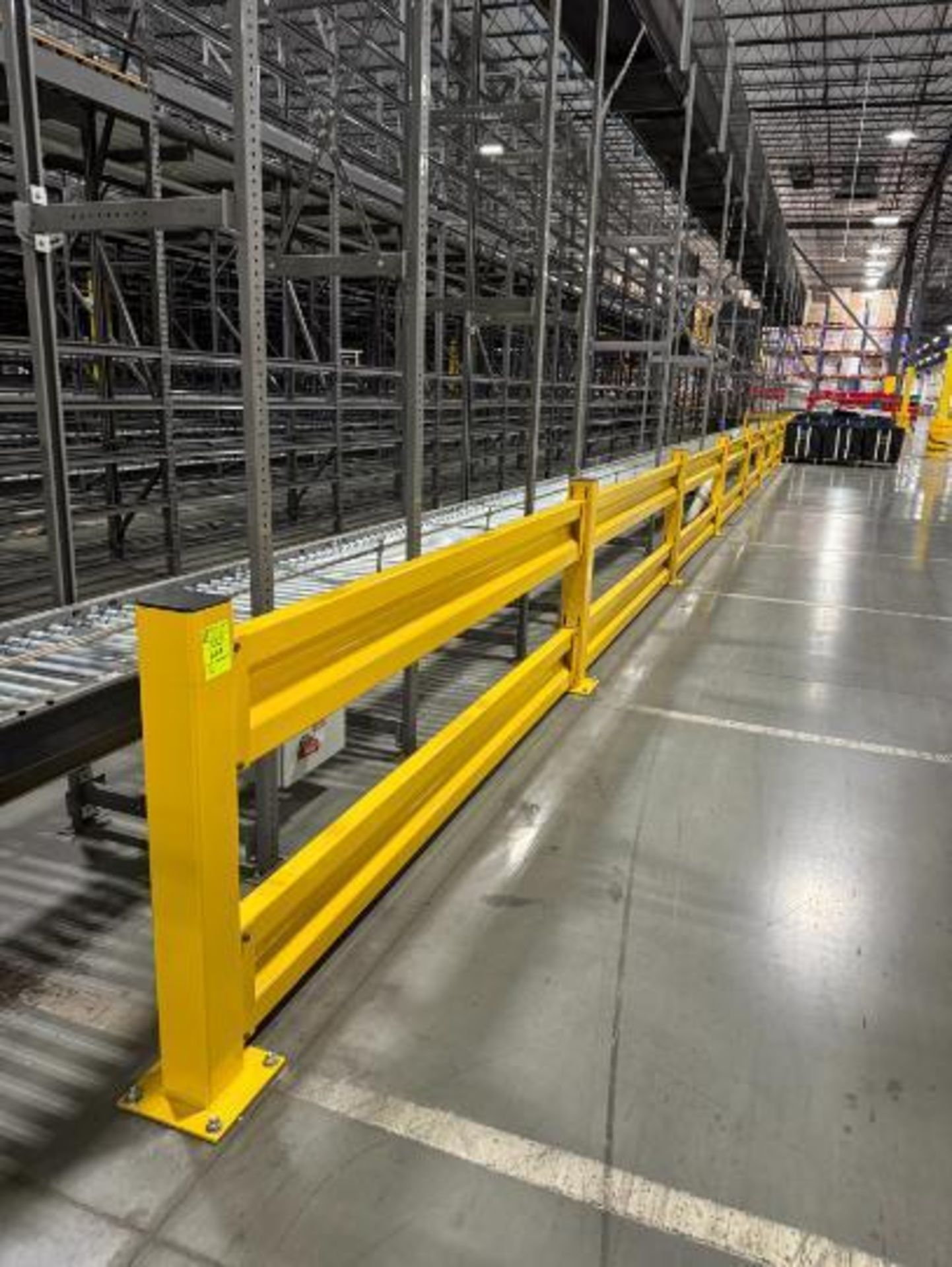 warehouse divider fence, 12) sections