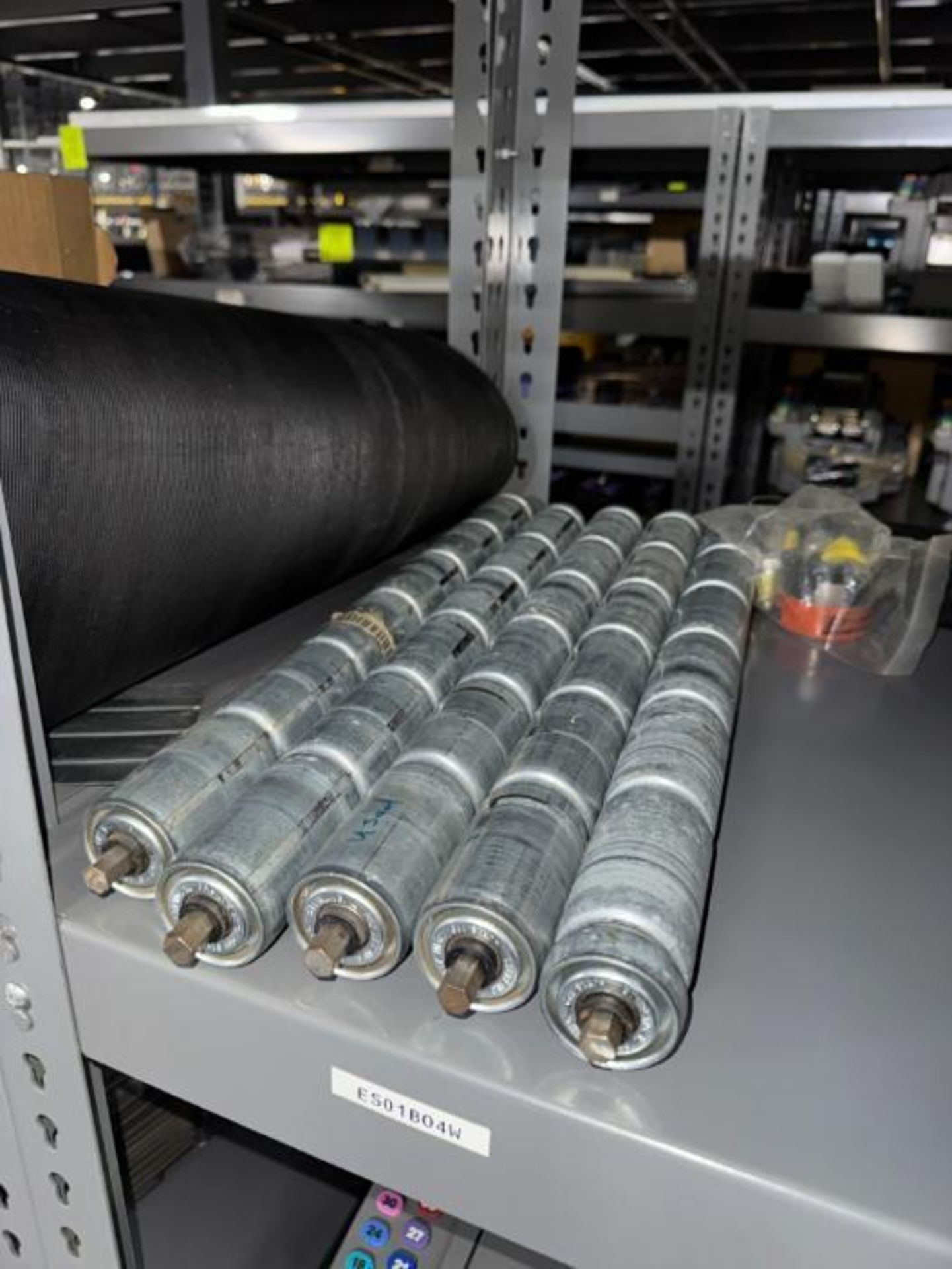 contents of shelf- 2" conveyor belts & rollers - Image 3 of 3