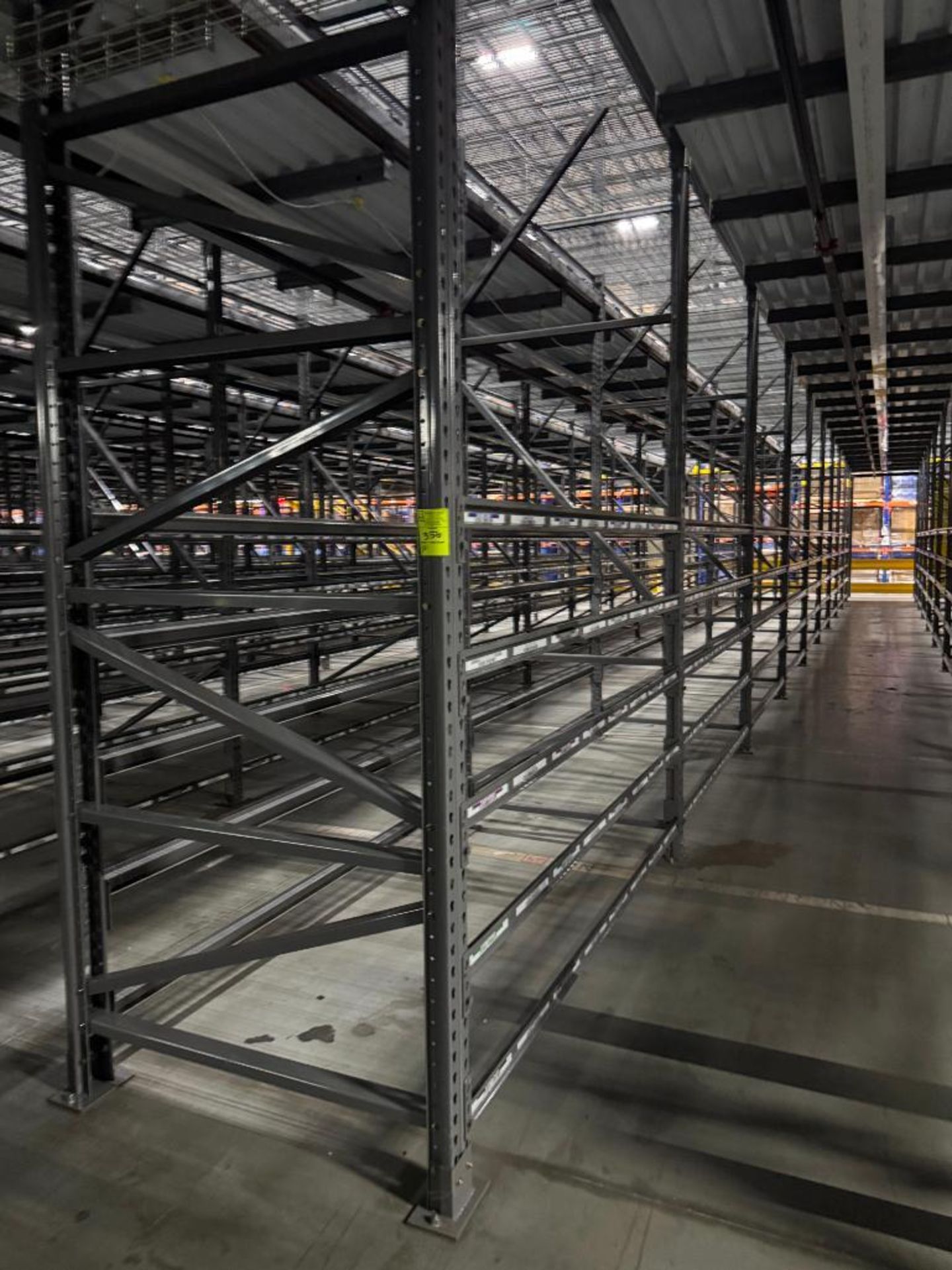 10) sections of pallet racking