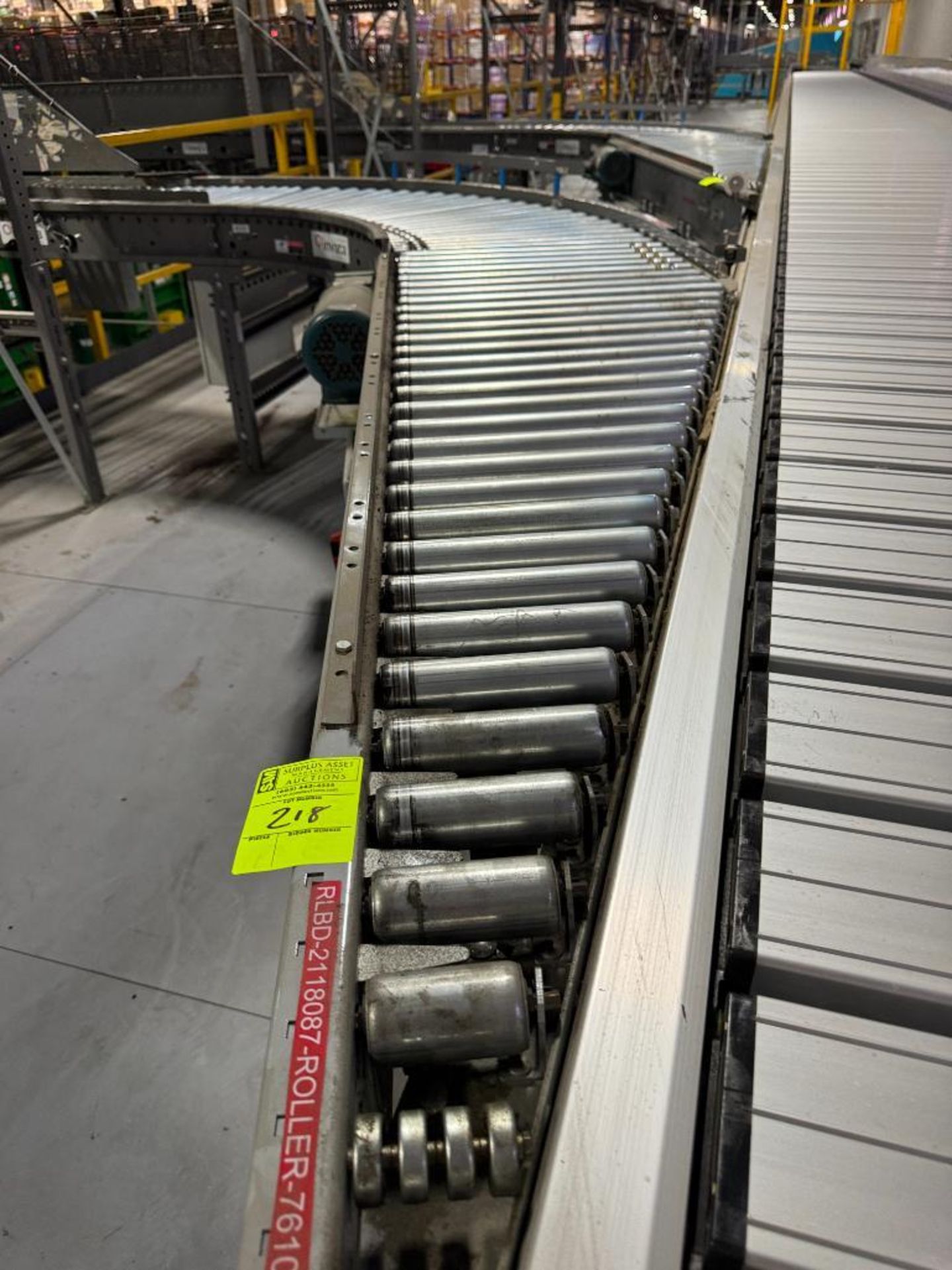 Invata powered roller conveyor, 90