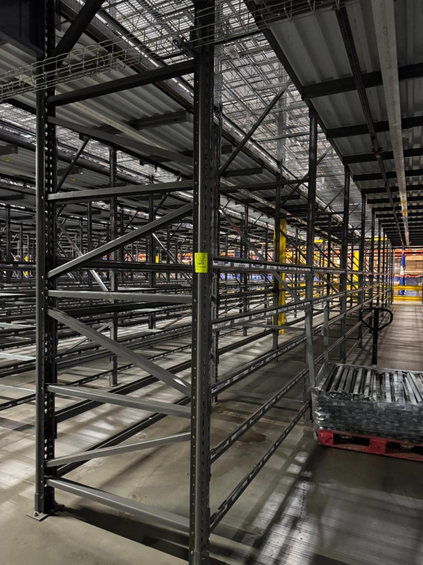 10) sections of pallet racking