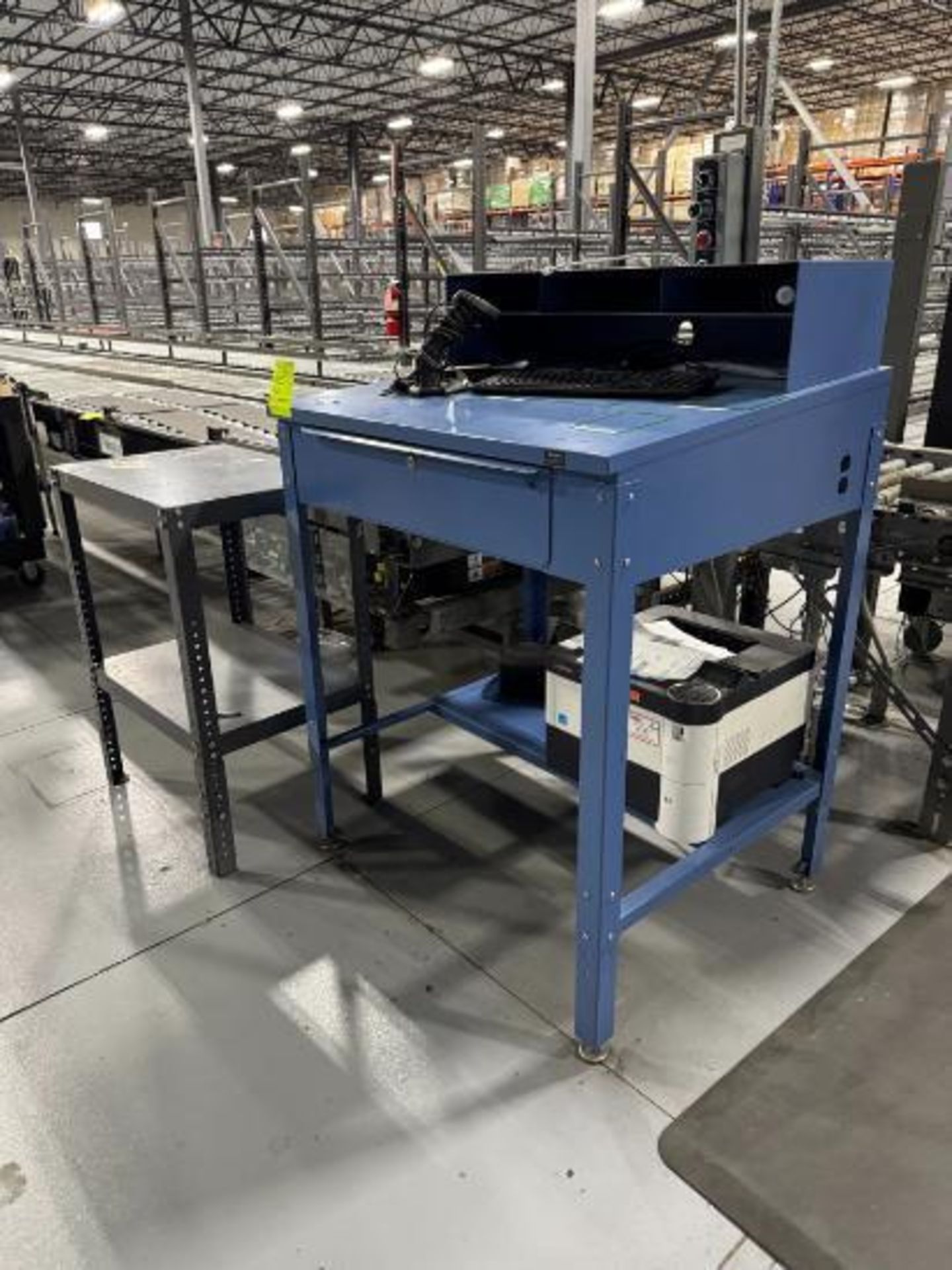 receiving desk w/ Kyocera laser printer - Image 2 of 3