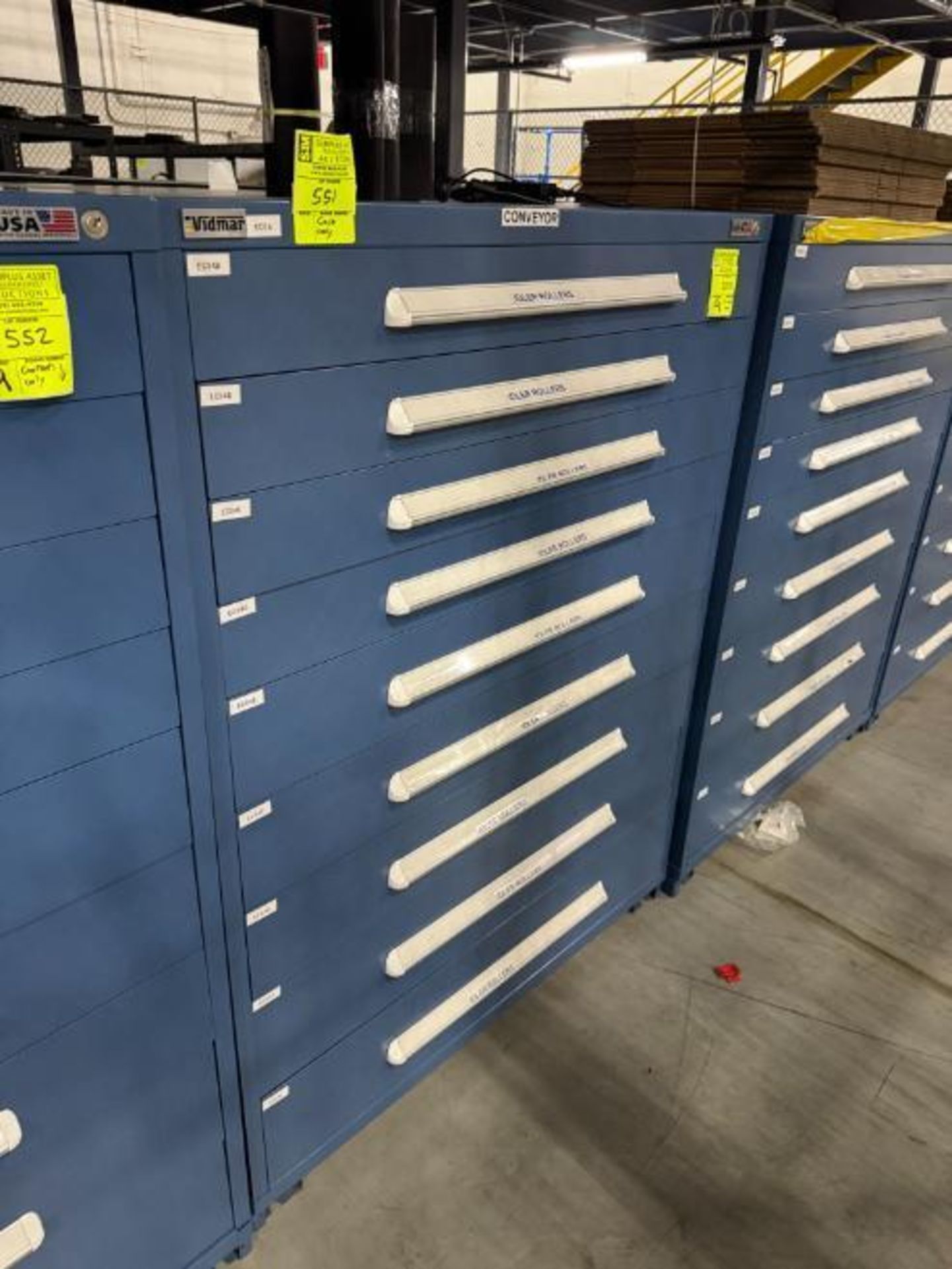 Vidmar 9-drawer parts cabinet, no contents